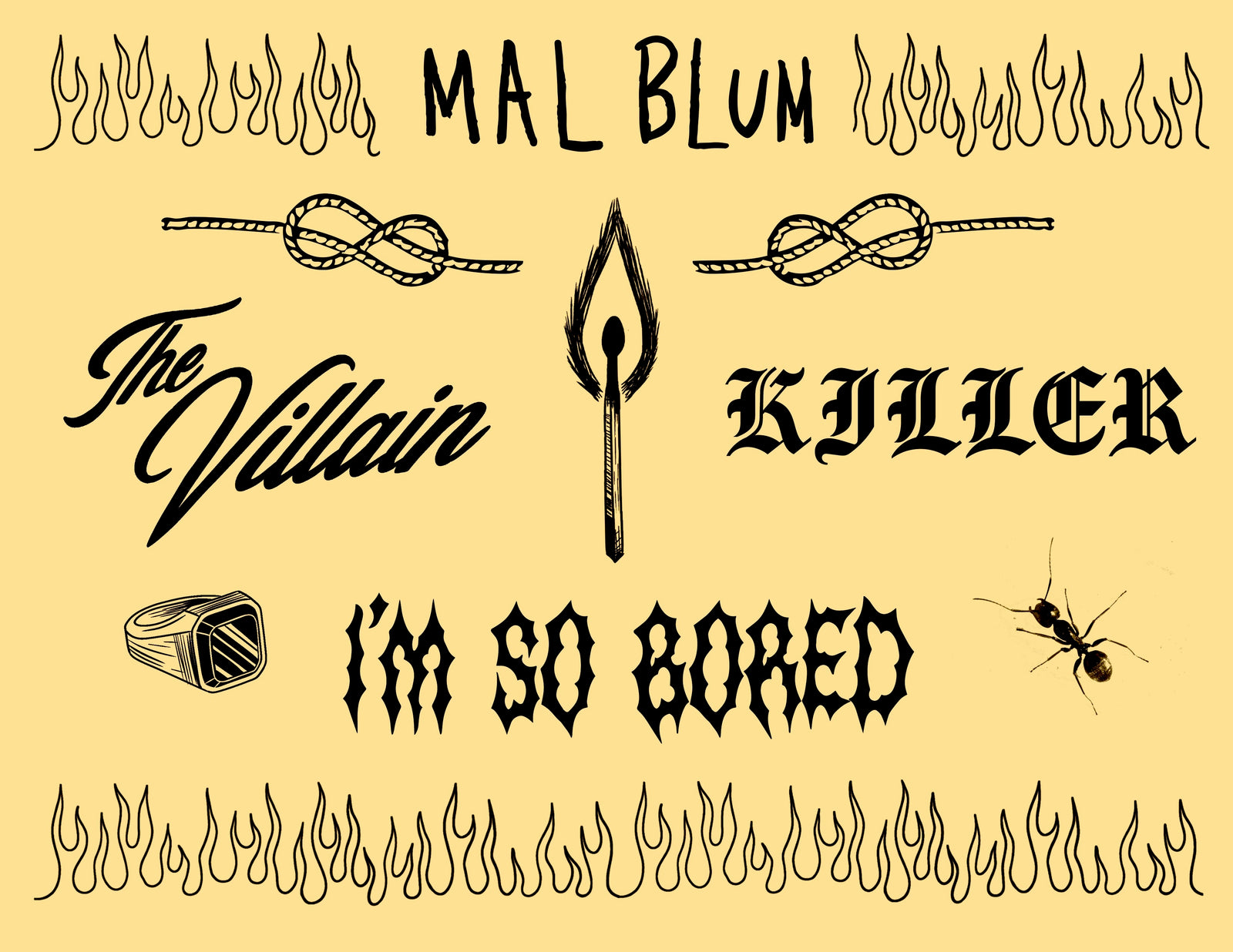 Mal Blum - 'The Villain' (Flame Vinyl) *LIMITED EDITION*