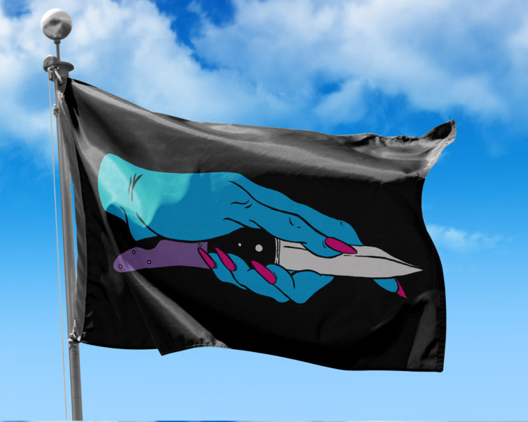 The HIRS Collective - Knife 3 x 5' Flag