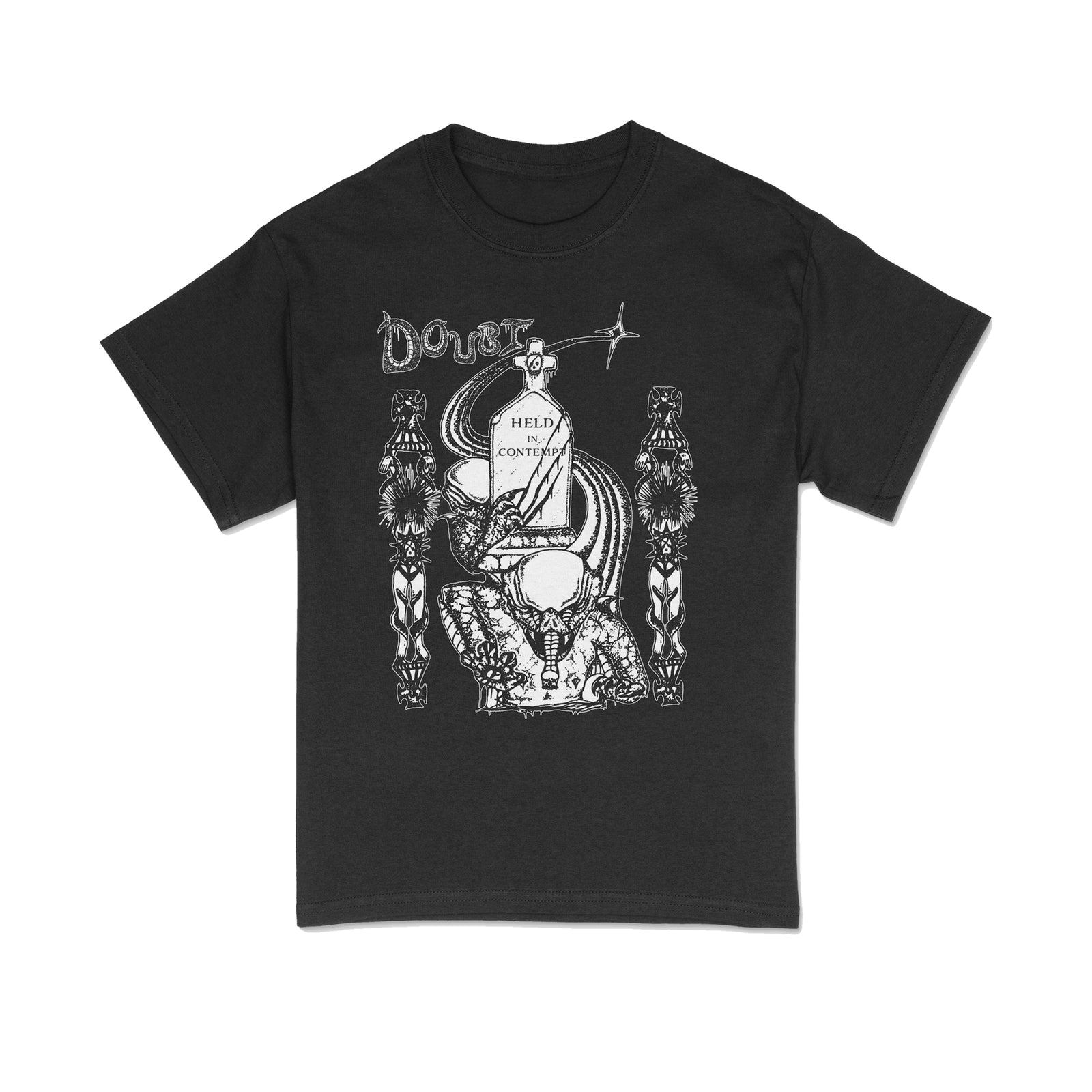 Doubt 'Held In Contempt' Eco Cherry 7" + Shirt Bundle