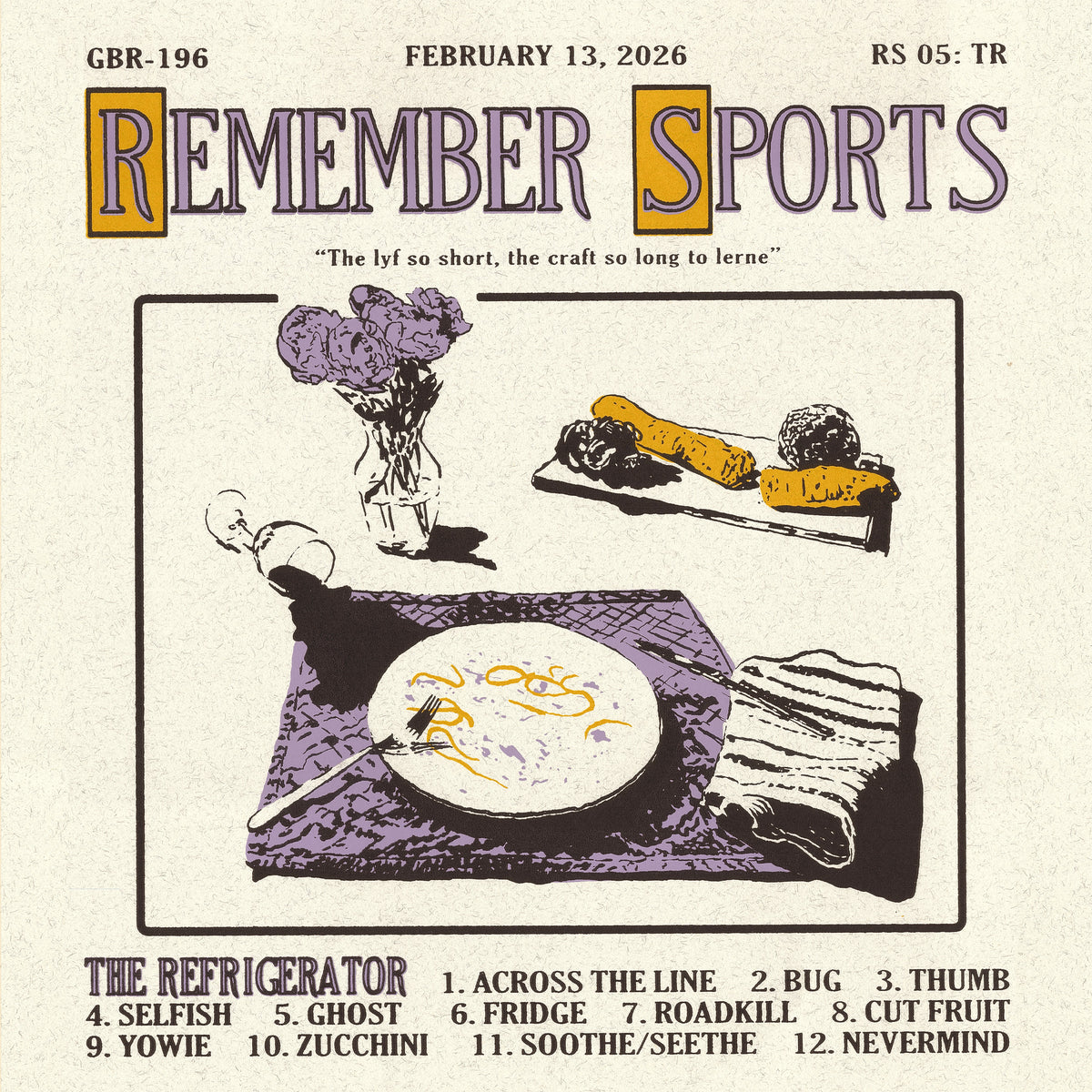 Remember Sports - &#39;The Refrigerator&#39; (Bone Vinyl)